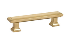 EMTEK Emtek 86300US4 Geometric Rectangular Cabinet Pull Satin Brass