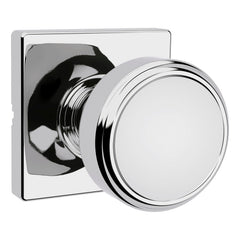 KWIKSET Kwikset 200MNKSQT-26 Maven Knob Passage Lock Bright Chrome