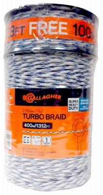 GALLAGHER Gallagher North America G62148 Turbo Braid 7/64 in 1312 Ft