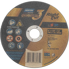 NORTON Norton 66252838465 Cut-off Wheel 6 in Type 1 Ceramic Alumina