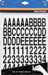 HILLMAN Hillman Fasteners 847212 Black Vinyl Letter Number Set 1 in