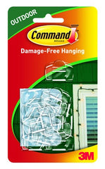 3M 3M Company 17017CLR-AWES Outdoor Light Clips Clear 16 Pack