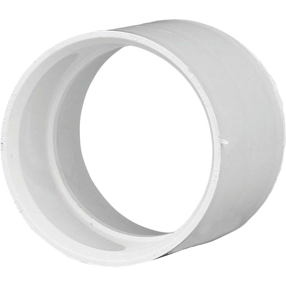 CHARLOTTE PIPE Charlotte Pipe PVC 00100 1200HA 3 In. Hub Schedule 40 DWV PVC Coupling (3 in x 3 in)