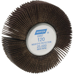 NORTON Norton 63642502644 Mounted Flap Wheel 120 Grit Fine