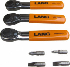 LANG Lang 5220 Ratcheting Bit Driver Set 7 Piece 1/4 in Drive