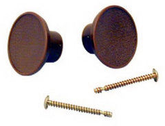 JOHNSON HARDWARE L E Johnson 33--PPK2 Bi-fold Door Knob 1-3/4 in Light Brown 2 Pack