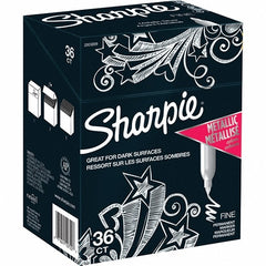 SHARPIE Sharpie 2003899 Metallic Silver Permanent Marker 36 Pack
