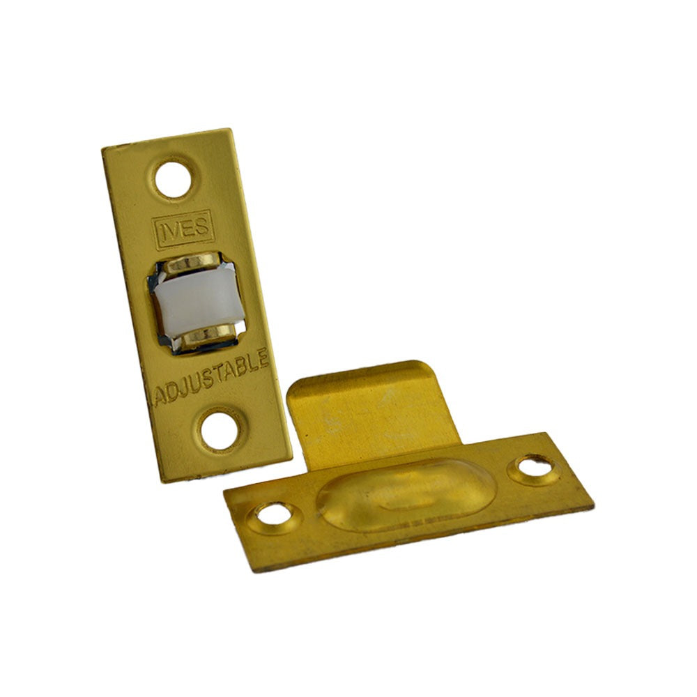 IVES Ives 336B3 Adjustable Roller Catch with T Strike Brass