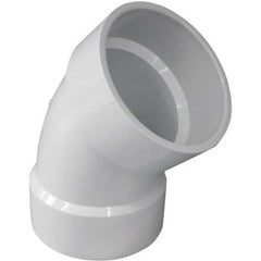 CHARLOTTE PIPE Charlotte Pipe PVC 00321 1000HA 2 in. Schedule 40 45 Deg Sanitary DWV PVC Elbow (45 Deg)