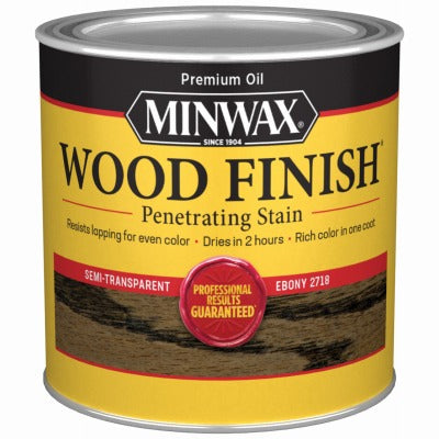 MINWAX Minwax 227184444 Ebony Wood Finish Stain 0.5 Pint
