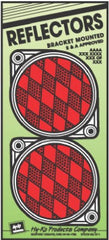 HILLMAN Hillman Fasteners 844010 Red Plastic Reflector 2 Pack