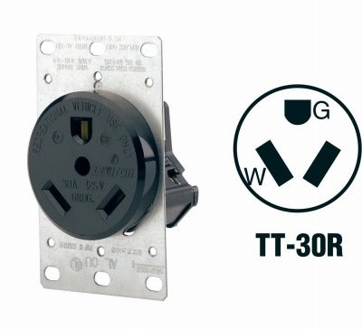 LEVITON Leviton Mfg Co 010-07313-S00 30A Rv Outlet Nema TT-30R
