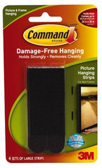 3M 3M Company 17206BLK-ES Large Black Picture Hanging Strips
