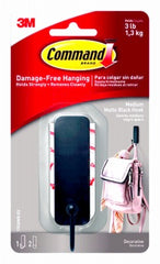 3M 3M Company 17034MB-ES Matte Black Decorative Hook 3 Lb