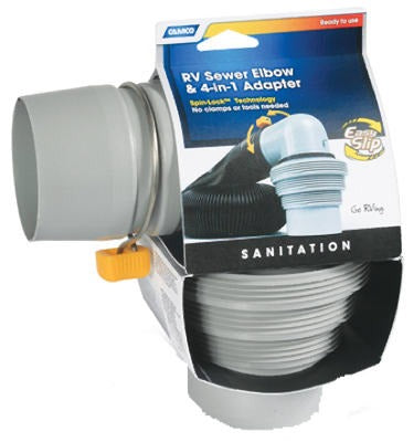CAMCO Camco Mfg 39144 Easy Slip Elbow 4-in-1 Tapered Adapter