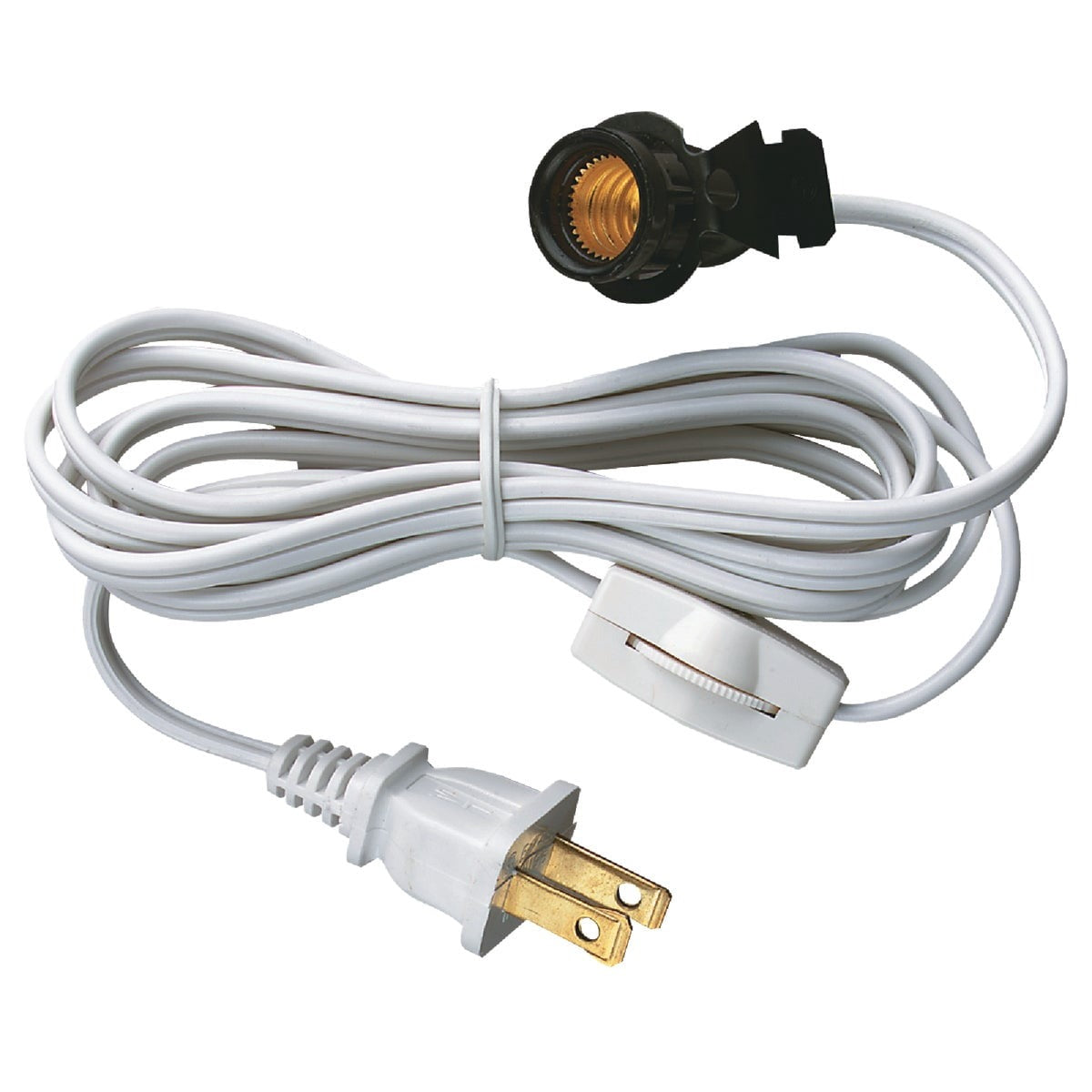 WESTINGHOUSE Westinghouse 70108 6-Foot Cord Set With Snap-In Pigtail Candelabra-Base Socket And Cord Switch 6 W (1-Pack) 7010800