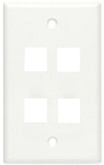 RESIDEO Resideo arec204w 4 Port 1 Gang White Faceplate 10 Pack