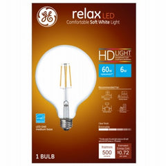 GE G E Lighting 93116239 Led G40 Globe Bulb 6W 2700K 3-pack