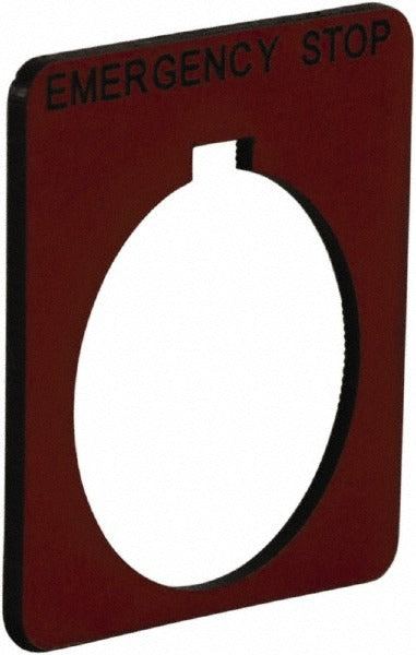 SCHNEIDER ELECTRIC Schneider Electric 9001KN205RP Emergency Stop Legend Plate
