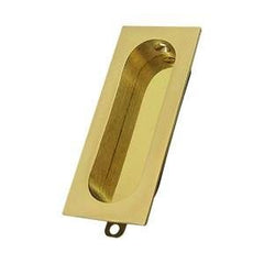 DELTANA Deltana FP222U3-UNL Flush Pull Rectangle Unlacquered Bright Brass