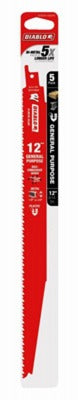DIABLO Freud DS1214BGP5 12 Inch Bi-metal Recip Saw Blade 5 Pack