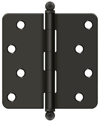 DELTANA Deltana S44R410B-BT 4x4 Radius Hinge Ball Tips Oil Rubbed Bronze
