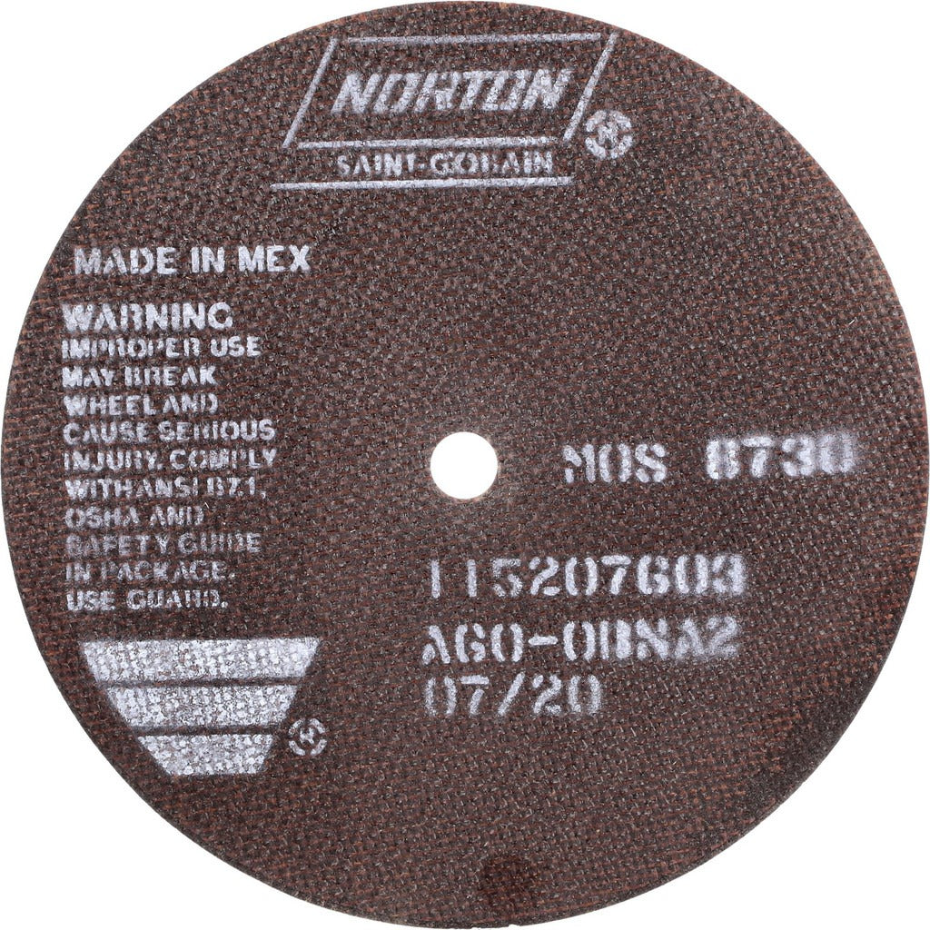 NORTON Norton 66252938816 Aluminum Oxide Cutoff Wheel 7in 60 Grit