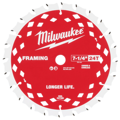 MILWAUKEE Milwaukee 48-40-0720 7-1/4 inches 24T Framing Circular Saw Blade 3 Pack