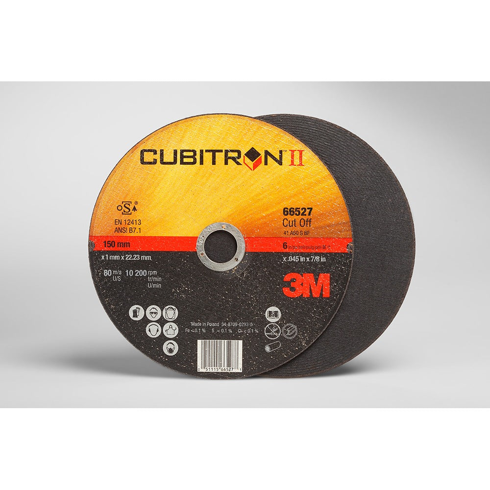 3M 3M 7100098145 Cubitron II Cut-Off Wheel T1 (7 in x 0.045 in x 7/8 in / 50 per case) 7100313189