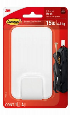 3M 3M Company 17011-ES Xl Utility Hook White 15 Lb