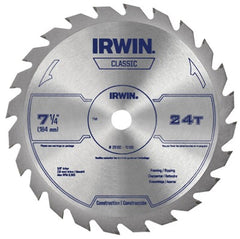 IRWIN Irwin 25130 Carbide Tipped Circular Saw Blade 7-1/4in 24T