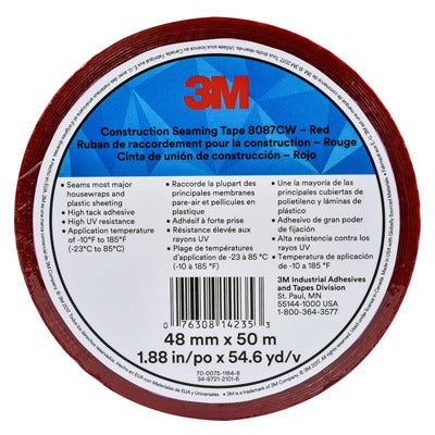 3M 3M Company 8087CW Red Construction Seaming Tape