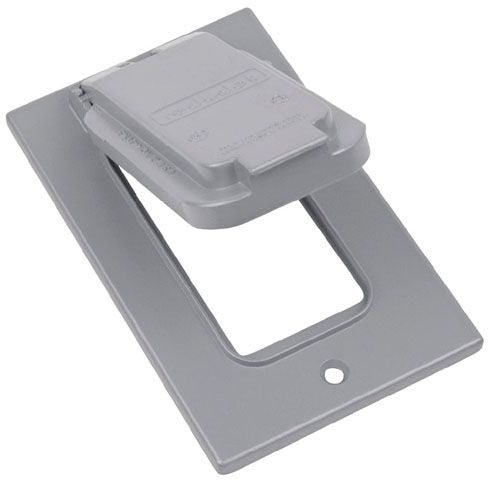 MULBERRY METAL PRODUCTS Mulberry Metal Products 30554 Weatherproof Cover 1-Gang Vertical