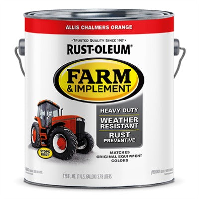 RUST-OLEUM Rust-oleum 280176 Allis Chalmers Orange Enamel Paint 1 Gal