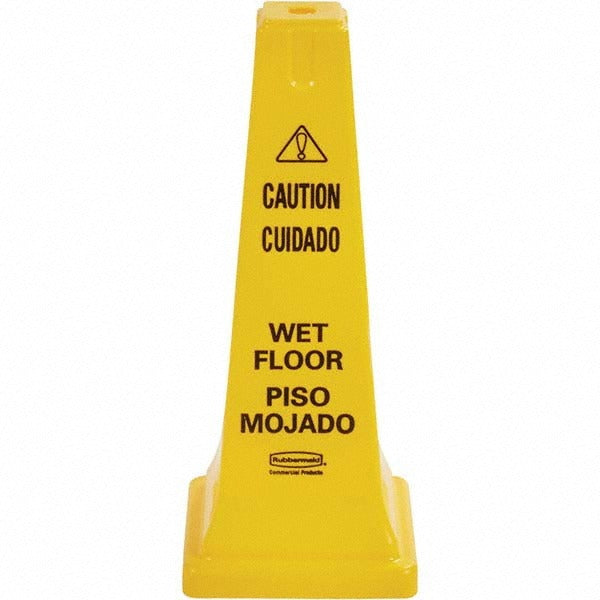 RUBBERMAID Rubbermaid FG627777YEL Wet Floor Caution Sign Cone
