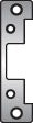HES Hes 501A630 Round Corner Faceplate 5000 Strike Satin Steel