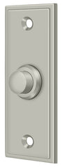 DELTANA Deltana BBS333U15 Rectangular Bell Button Satin Nickel