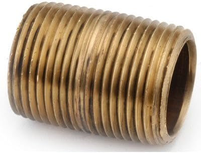ANDERSON METALS Anderson Metals 736112-08 1/2 in x close brass nipple (1-1/8 in) 36712-08