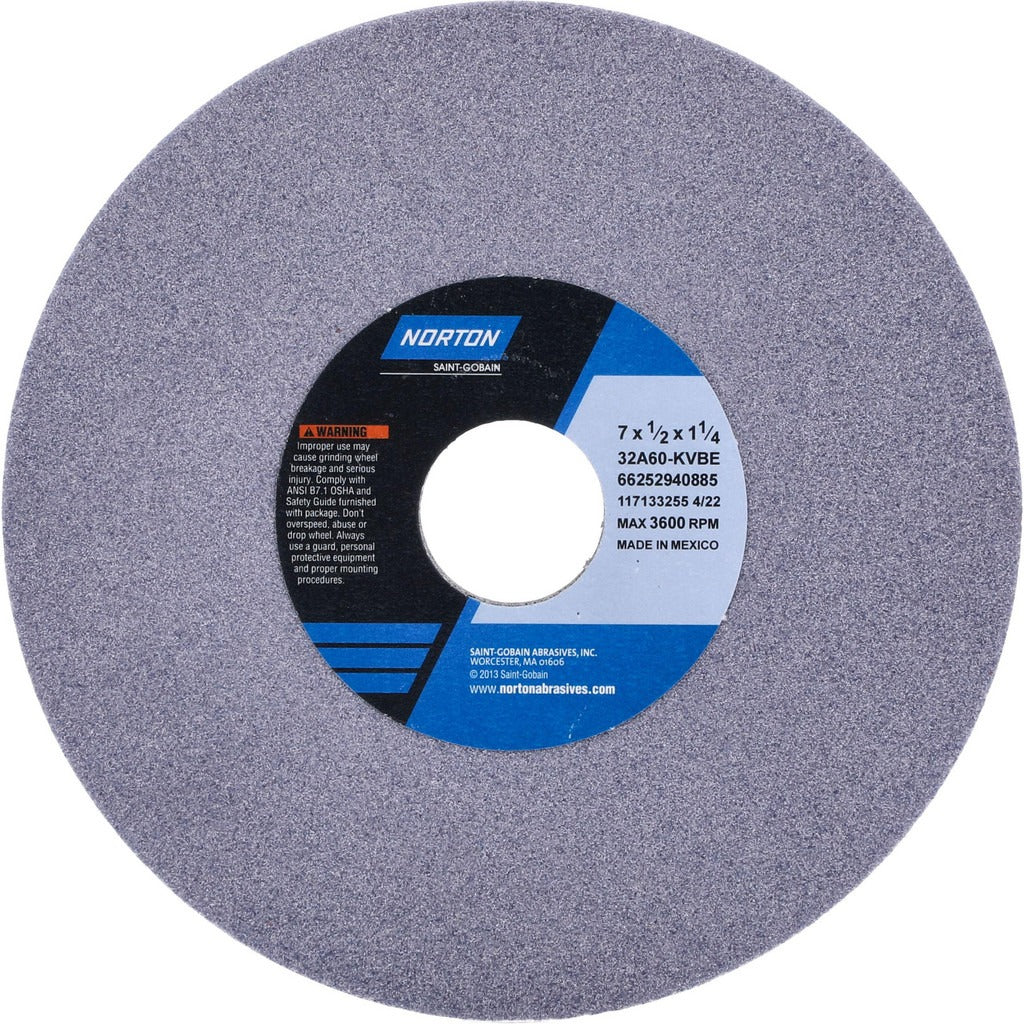 NORTON Norton 66253044089 Surface Grinding Wheel 46 Grit 8in
