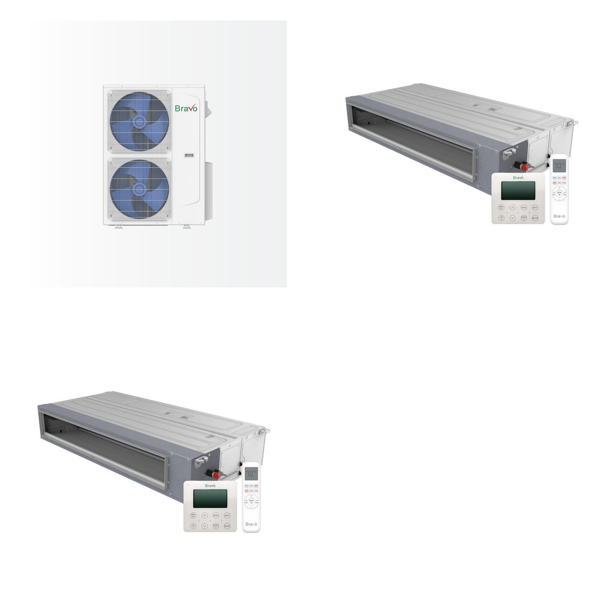 BRAVO ROMA BRAVO ROMA 24000 BTU R-32 23 SEER2 2-Zone Concealed Duct Mini Split System