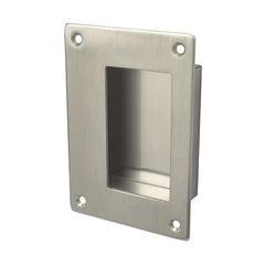 ROCKWOOD Rockwood 9432D Rectangular Flush Pull Satin Stainless Steel