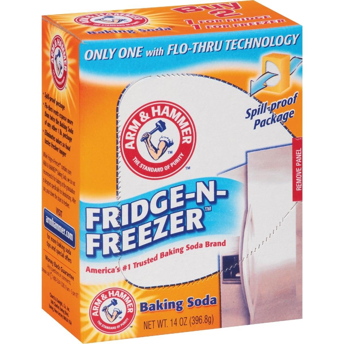 ARM & HAMMER Arm and Hammer 00020 Fridge-N-Freezer Baking Soda 14 oz