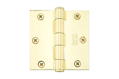 EMTEK Emtek 91013US3 Square Steel Hinge Pair 3.5x3.5 Polished Brass