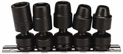 PROTO Proto J72142 Impact Socket Set 5 Pc 3/8 Inch Drive