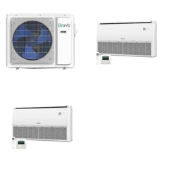 BRAVO ROMA BRAVO ROMA 18000 BTU R-410A 22 SEER2 2-Zone Floor/Ceiling Mini Split