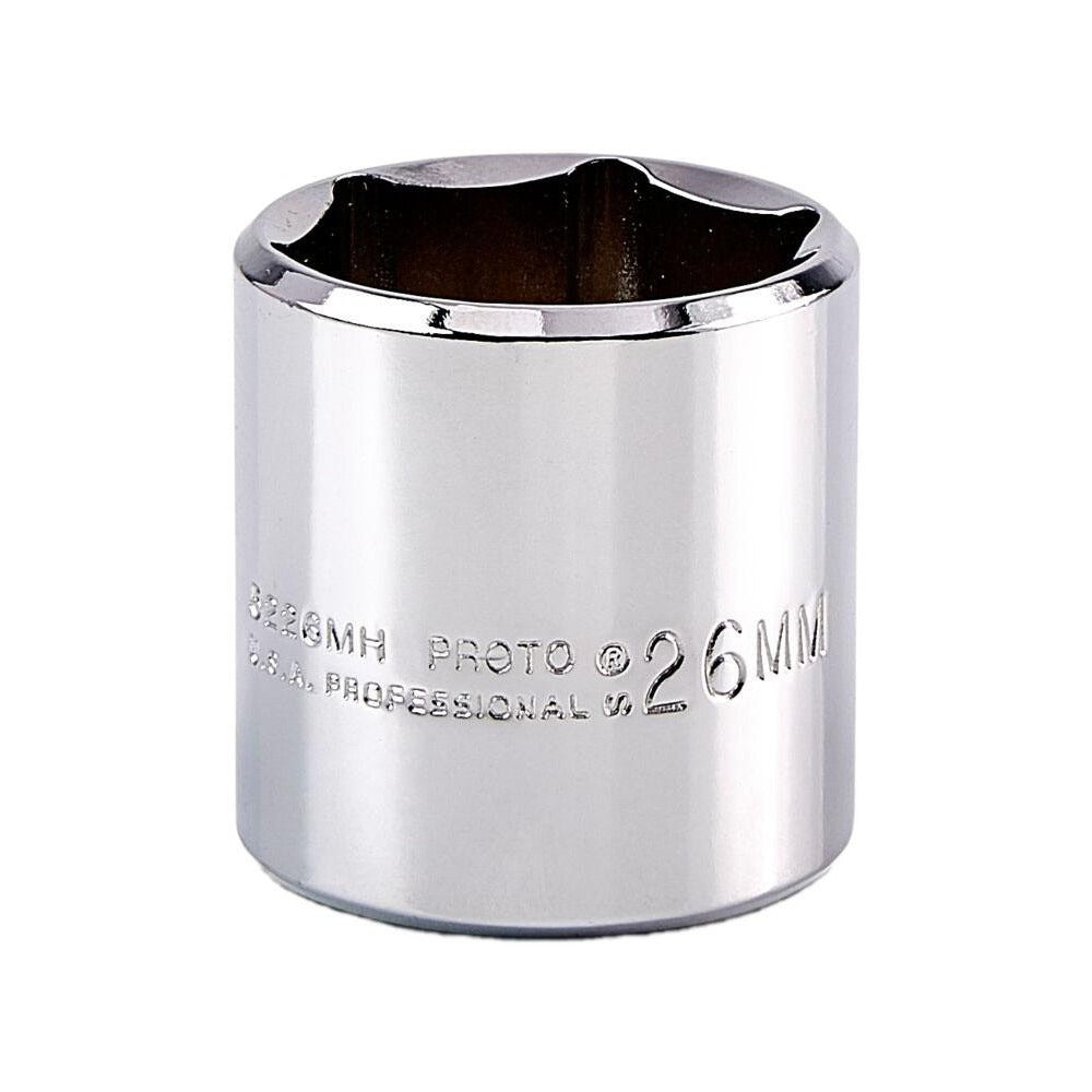 PROTO Proto J5226MH 26mm 6-point 3/8 Drive Hand Socket