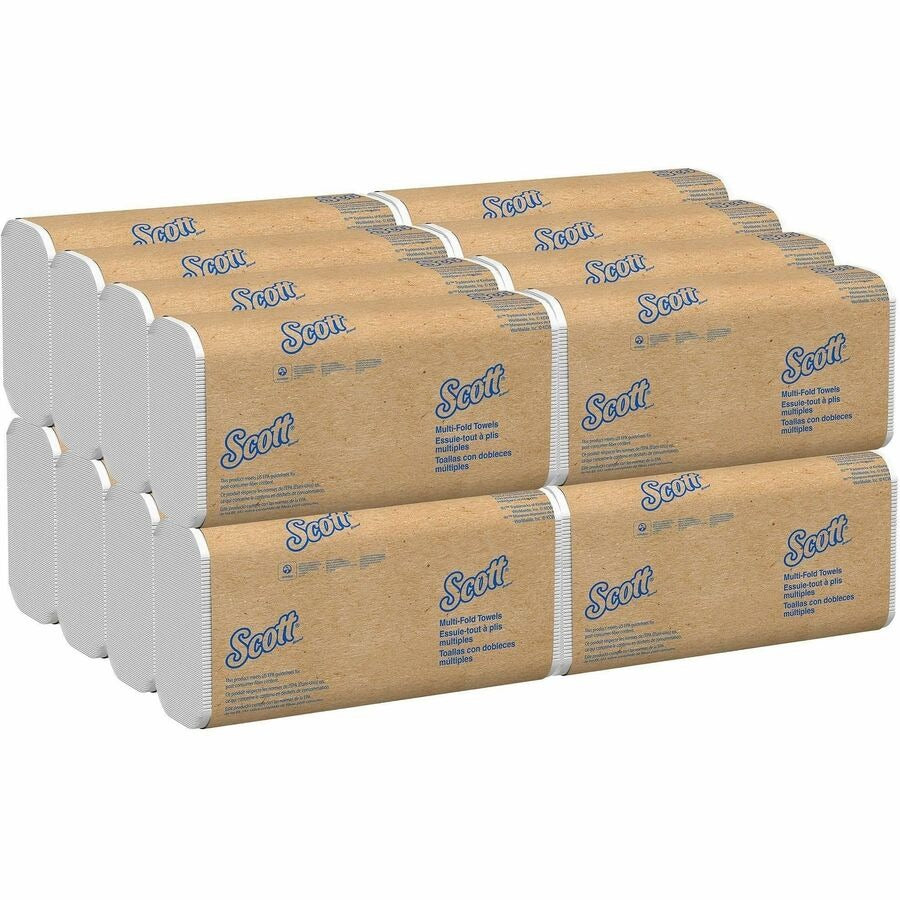 KIMBERLY-CLARK Kimberly-Clark KCC01804 Scott Multifold Paper Towels 250 per Pack (16 Packs per Carton)
