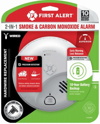 HONEYWELL Ademco Inc. 1046882 Smoke Co Alarm 10-year Hardwire