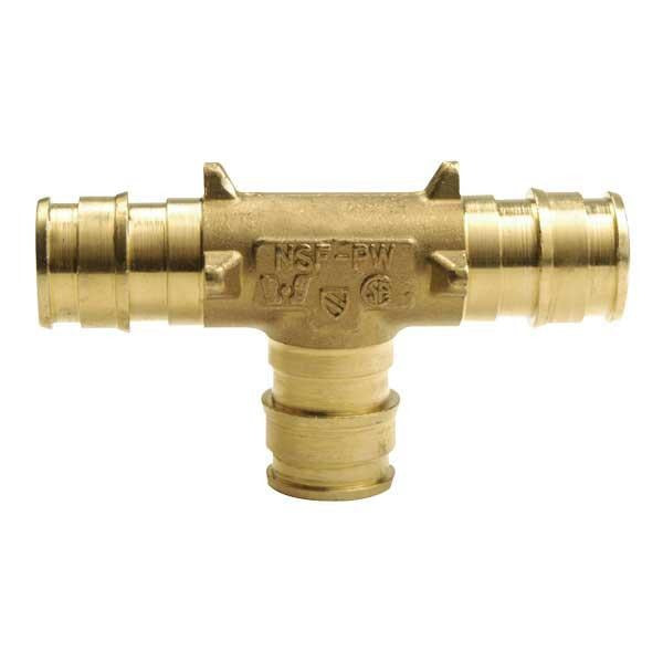 UPONOR Uponor LF4701775 Reducing Tee Propex Brass 1x3/4x3/4