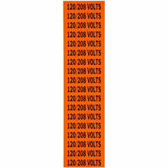 BRADY Brady 44359 Label B-498 120/208 Volts (2.25 x 0.5 in, 18/Card)